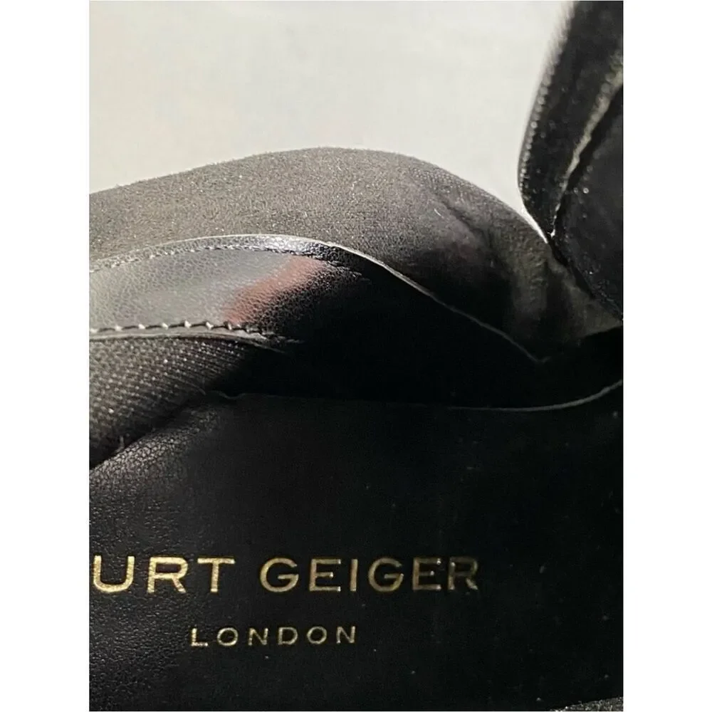 Kurt Geiger Women’s Black leather Belgravia Pointed Toe  Boots Size 10 (40.5)